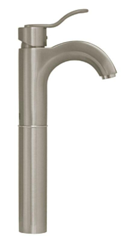 Whitehaus 3-04045-BN Galleryhaus elevated single hole/single lever lavatory faucet - Brushed Nickel, Whitehaus, Whitehaus - POSHHAUS