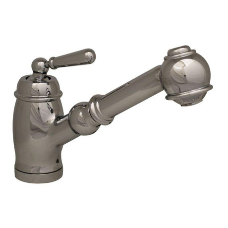 Whitehaus 3-3172-L-C New Vision single hole/single lever handle faucet w/ a pull-out spray head - Polished Chrome, Whitehaus, Whitehaus - POSHHAUS