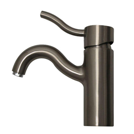 Whitehaus 3-4440-BN Venus single hole/single lever lavatory faucet w/ pop-up waste - Brushed Nickel, Whitehaus, Whitehaus - POSHHAUS
