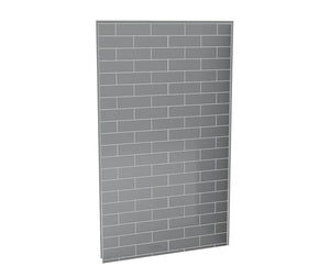 MAAX 103411-301-501 Utile 48 in. Composite Direct-to-Stud Back Wall in Metro Ash Grey