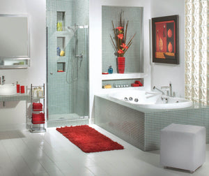 Kleara 1-panel Pivot Shower Door 23 ½-25 ½ x 69 in. 6 mm