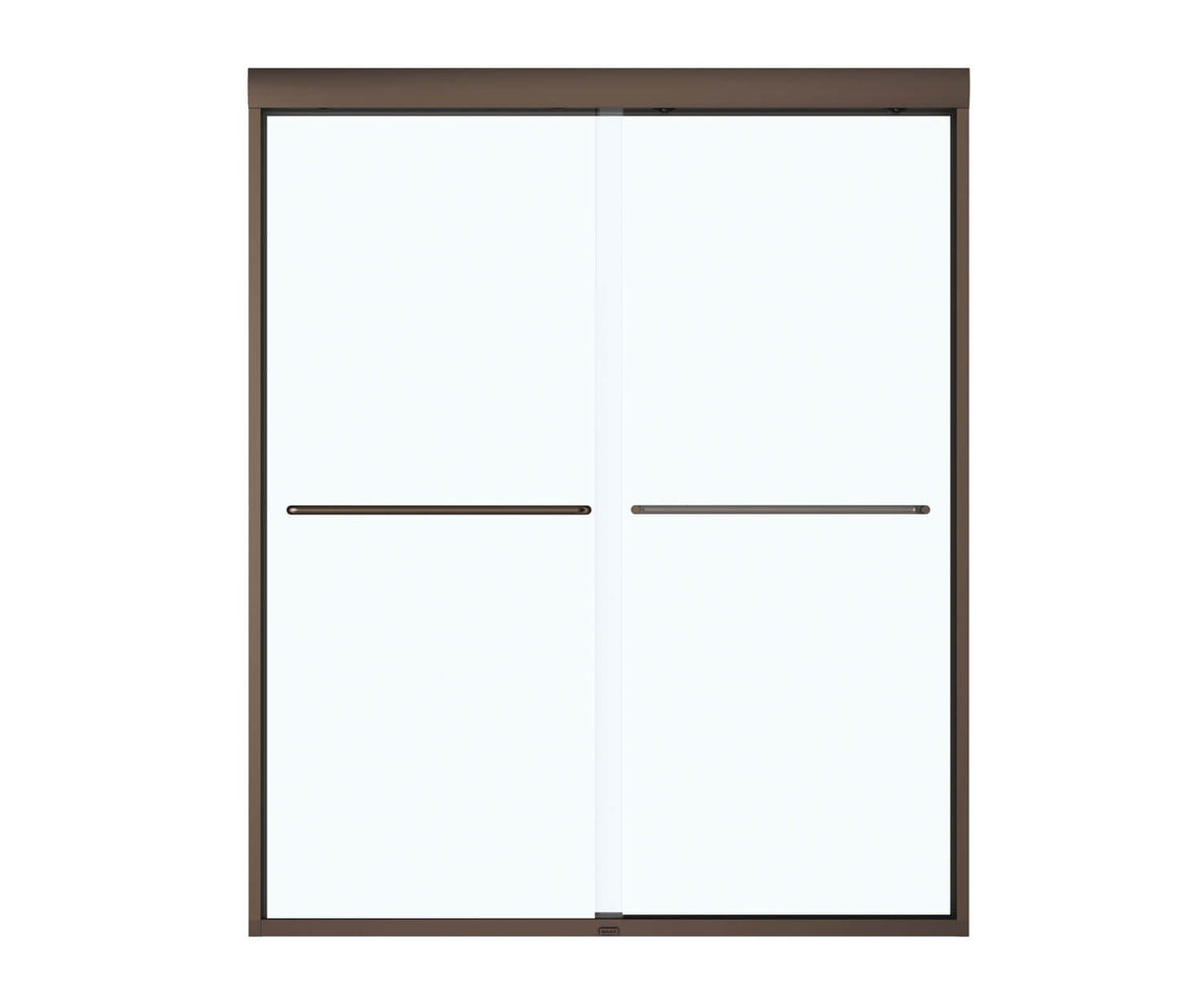 MAAX 135665-900-172-000 Aura 55-59 x 71 in. 6 mm Sliding Shower Door for Alcove Installation with Clear glass in Dark Bronze