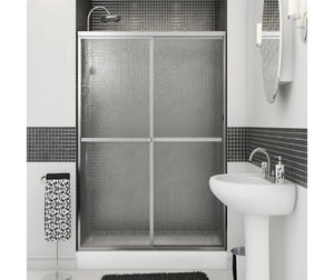 MAAX 105413-970-084-000 Polar 42-47 ½ x 68 in. Bypass Shower Door for Alcove Installation with Raindrop glass in Chrome
