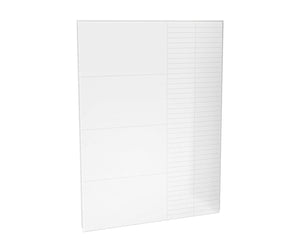 MAAX 103422-306-513 Utile 60 in. Composite Direct-to-Stud Back Wall in Erosion Bora white