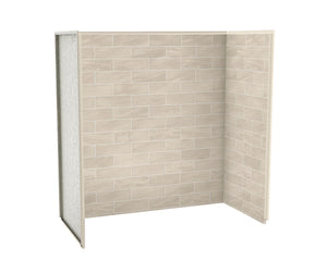 MAAX 103424-312-507 Utile 6030 Composite Direct-to-Stud Three-Piece Tub Wall Kit in Organik Loam