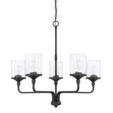 Capital Lighting 428851MB-451 Colton 5 Light Chandelier Matte Black