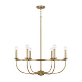 Capital Lighting 425161AD Rylann 6 Light Chandelier Aged Brass