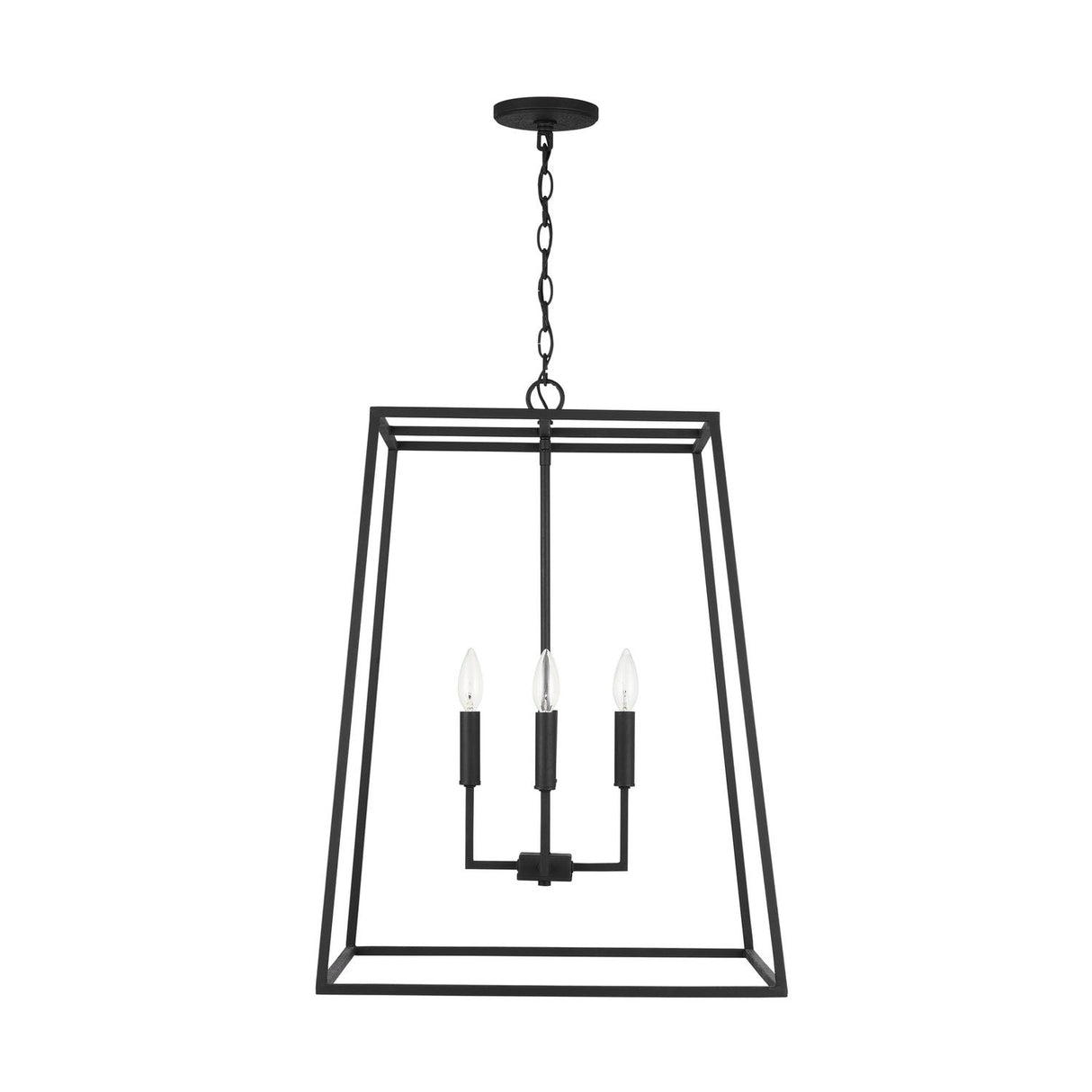 Capital Lighting 337341BI Clint 4 Light Pendant Black Iron