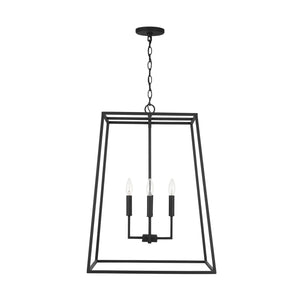 Capital Lighting 337341BI Clint 4 Light Pendant Black Iron