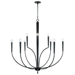 Capital Lighting 445901MB Holden 10 Light Chandelier Matte Black