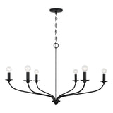 Capital Lighting 449961MB Dolan 6 Light Chandelier Matte Black