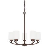 Capital Lighting 415251BZ-338 Dixon 5 Light Chandelier Bronze