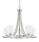 Capital Lighting 414351BN-333 Jameson 5 Light Chandelier Brushed Nickel