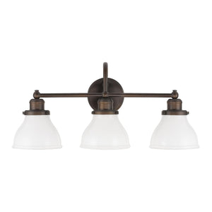 Capital Lighting 8303BB-128 Baxter 3 Light Vanity Burnished Bronze