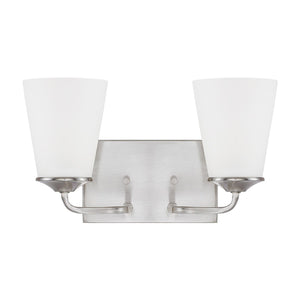 Capital Lighting 114121BN-331 Braylon 2 Light Vanity Brushed Nickel