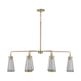 Capital Lighting 832361AD Abbott 6 Light Island Aged Brass