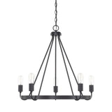 Capital Lighting 420061MB Tanner 5 Light Chandelier Matte Black