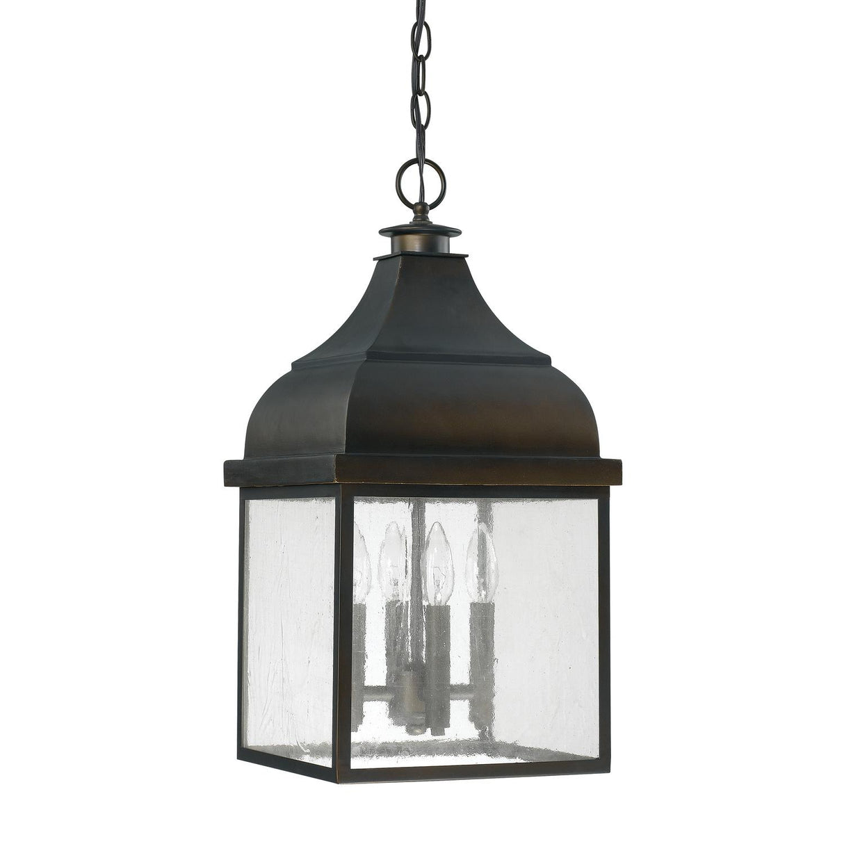 Capital Lighting 9646OB Westridge 4 Light Outdoor Hanging Lantern Old Bronze