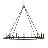 Capital Lighting 4913BI Pearson 20 Light Chandelier Black Iron