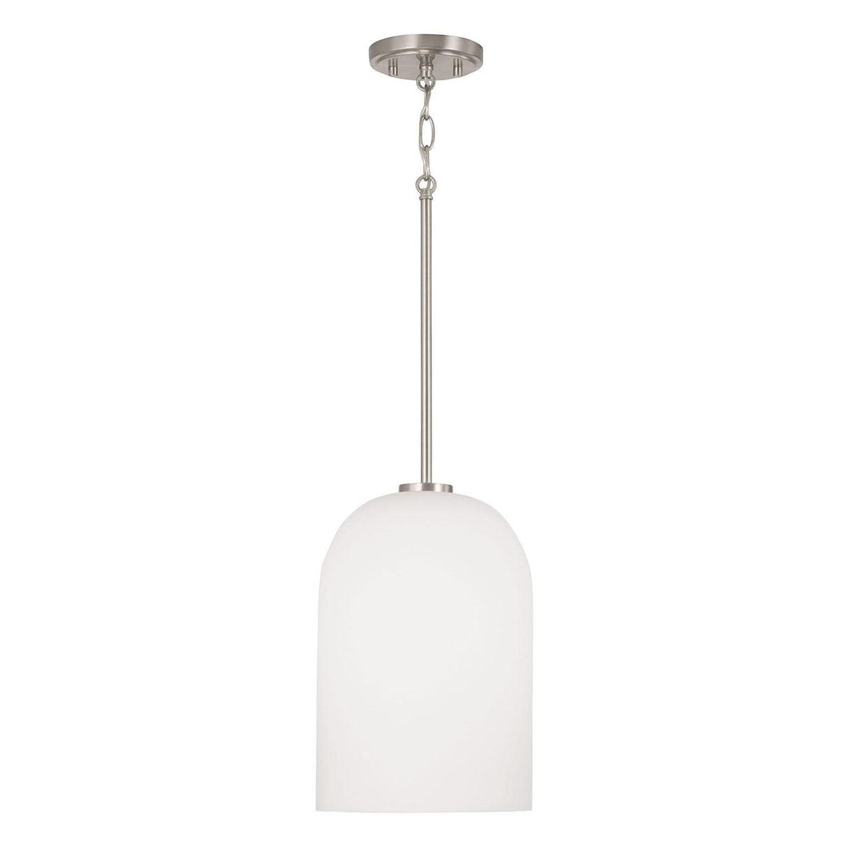 Capital Lighting 348811BN Lawson 1 Light Pendant Brushed Nickel