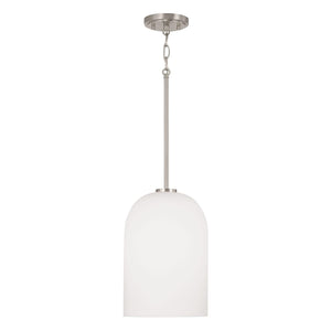 Capital Lighting 348811BN Lawson 1 Light Pendant Brushed Nickel
