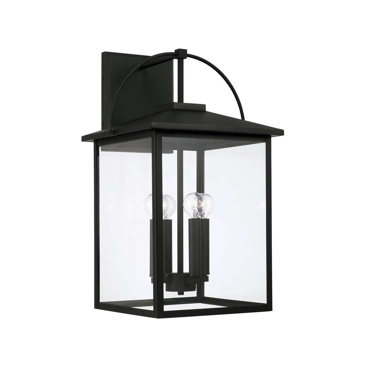 Capital Lighting 948041BK Bryson 4 Light Outdoor Wall Lantern Black