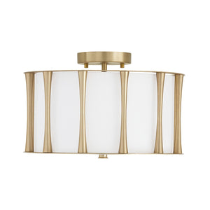 Capital Lighting 244631MA Bodie 3 Light Dual Mount Semi-Flush/Pendant Matte Brass