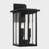 Capital Lighting 943832BK Barrett 3 Light Outdoor Wall Lantern Black