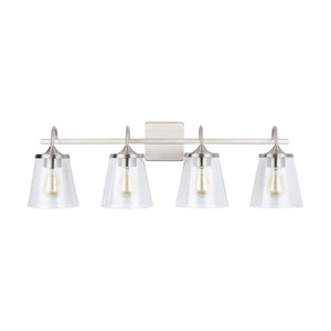 Capital Lighting 139142BN-496 Jayne 4 Light Vanity Brushed Nickel