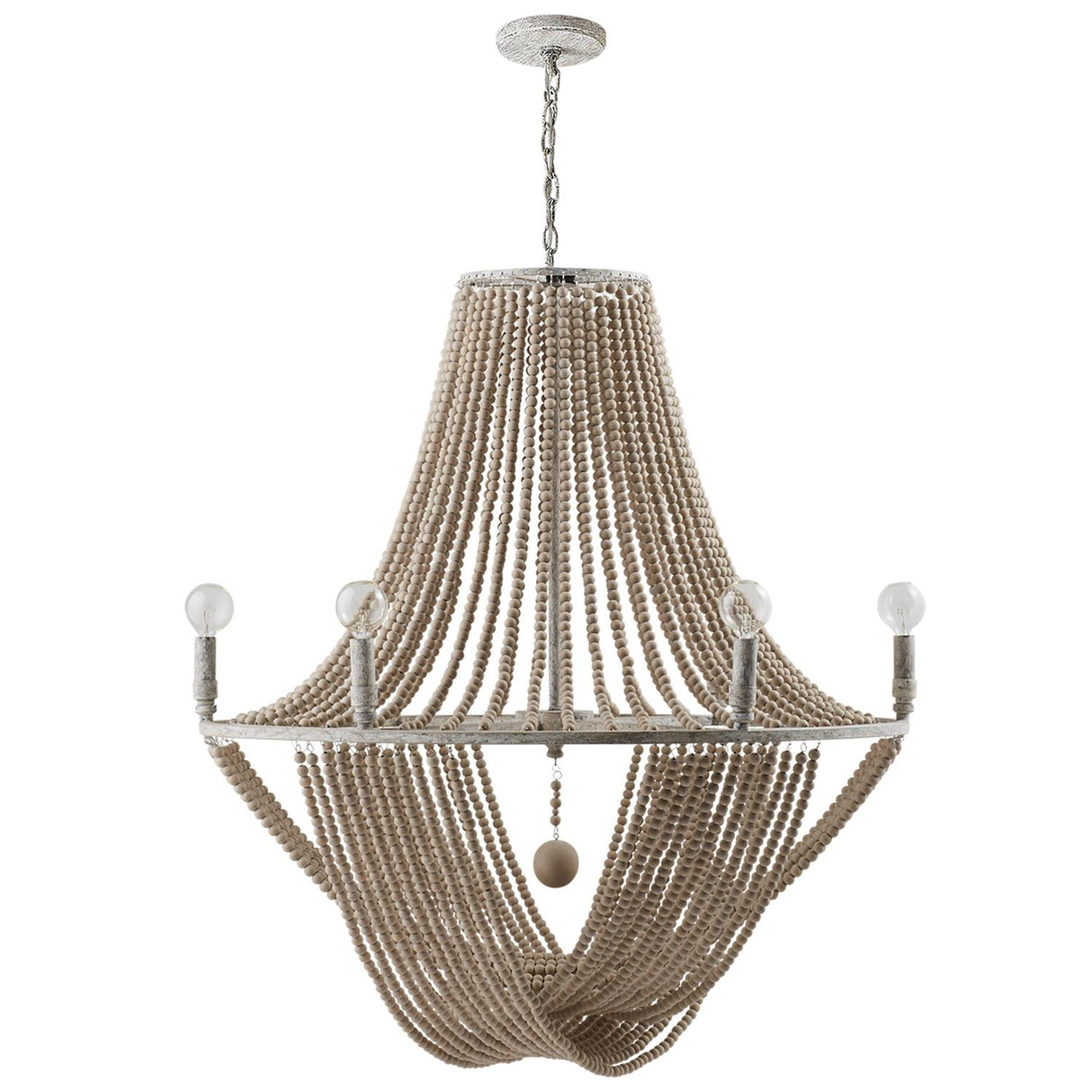 Capital Lighting 429561MS Kayla 6 Light Chandelier Mystic Sand