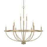 Capital Lighting 428501AD Greyson 12 Light Chandelier Aged Brass