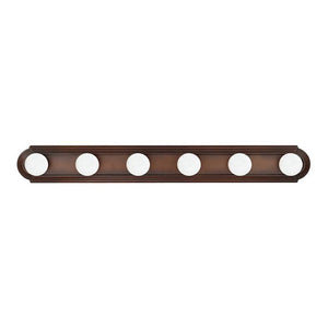 Capital Lighting 8106BB Alice 6 Light Vanity Burnished Bronze