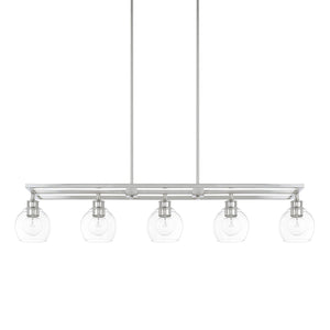 Capital Lighting 821151PN-426 Mid Century 5 Light Island Polished Nickel