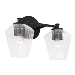 Capital Lighting 141421MB-507 Beau 2 Light Vanity Matte Black