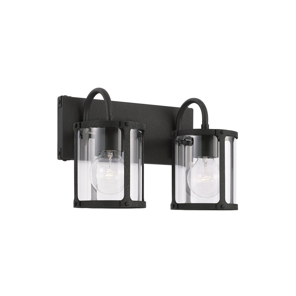 Capital Lighting 144921BI-527 Brennen 2 Light Vanity Black Iron