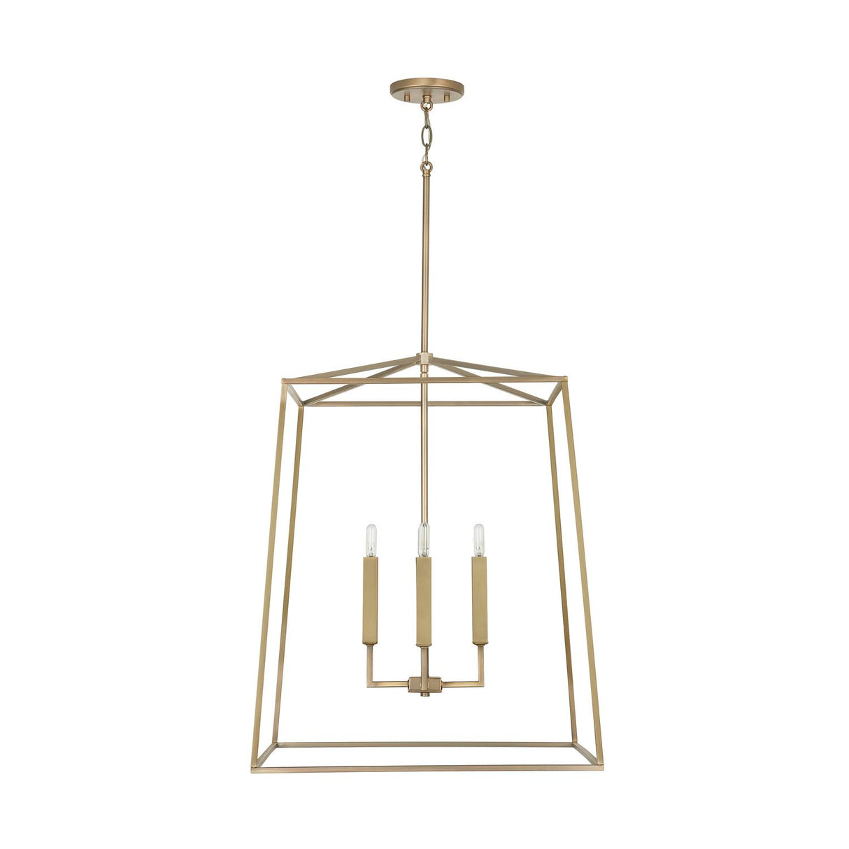 Capital Lighting 537643AD Thea 4 Light Foyer Aged Brass