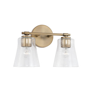 Capital Lighting 146921AD-533 Baker 2 Light Vanity Aged Brass