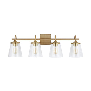Capital Lighting 139142AD-496 Jayne 4 Light Vanity Aged Brass