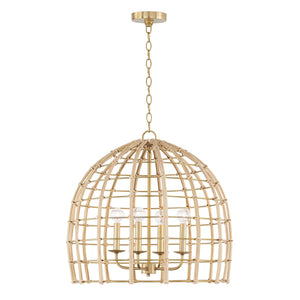 Capital Lighting 344141MA Wren 4 Light Pendant Matte Brass