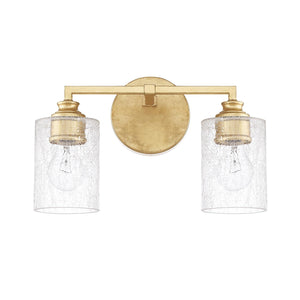 Capital Lighting 120521CG-422 Milan 2 Light Vanity Capital Gold