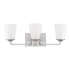 Capital Lighting 114131BN-331 Braylon 3 Light Vanity Brushed Nickel