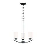 Capital Lighting 415231MB-338 Dixon 3 Light Chandelier Matte Black