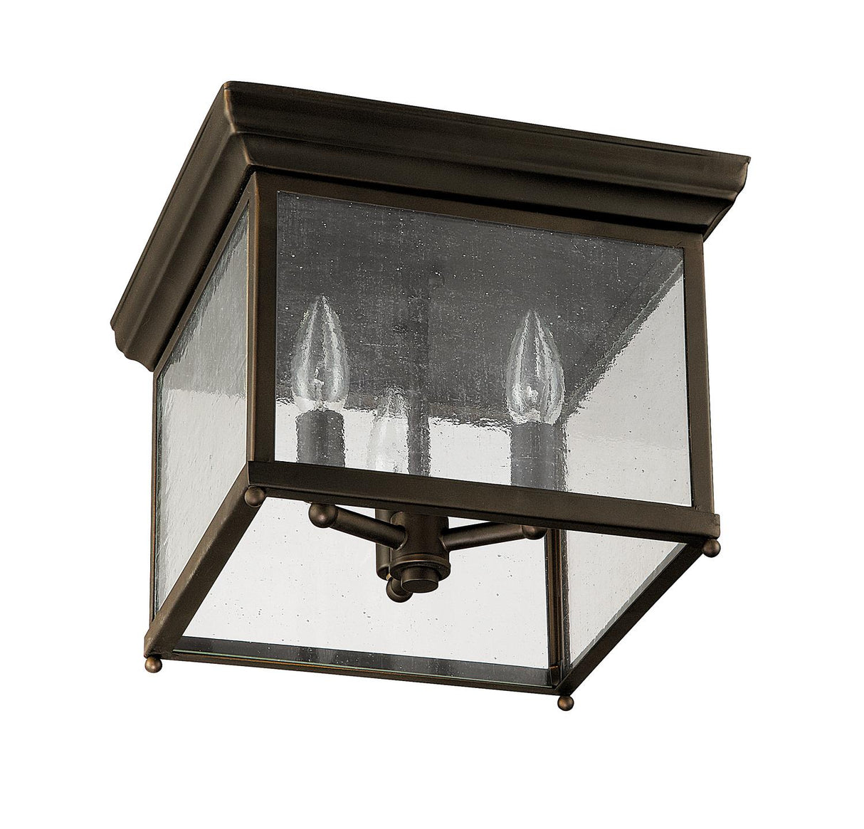 Capital Lighting 9546OB Outdoor 3 Light Outdoor Flush Mount Old Bronze