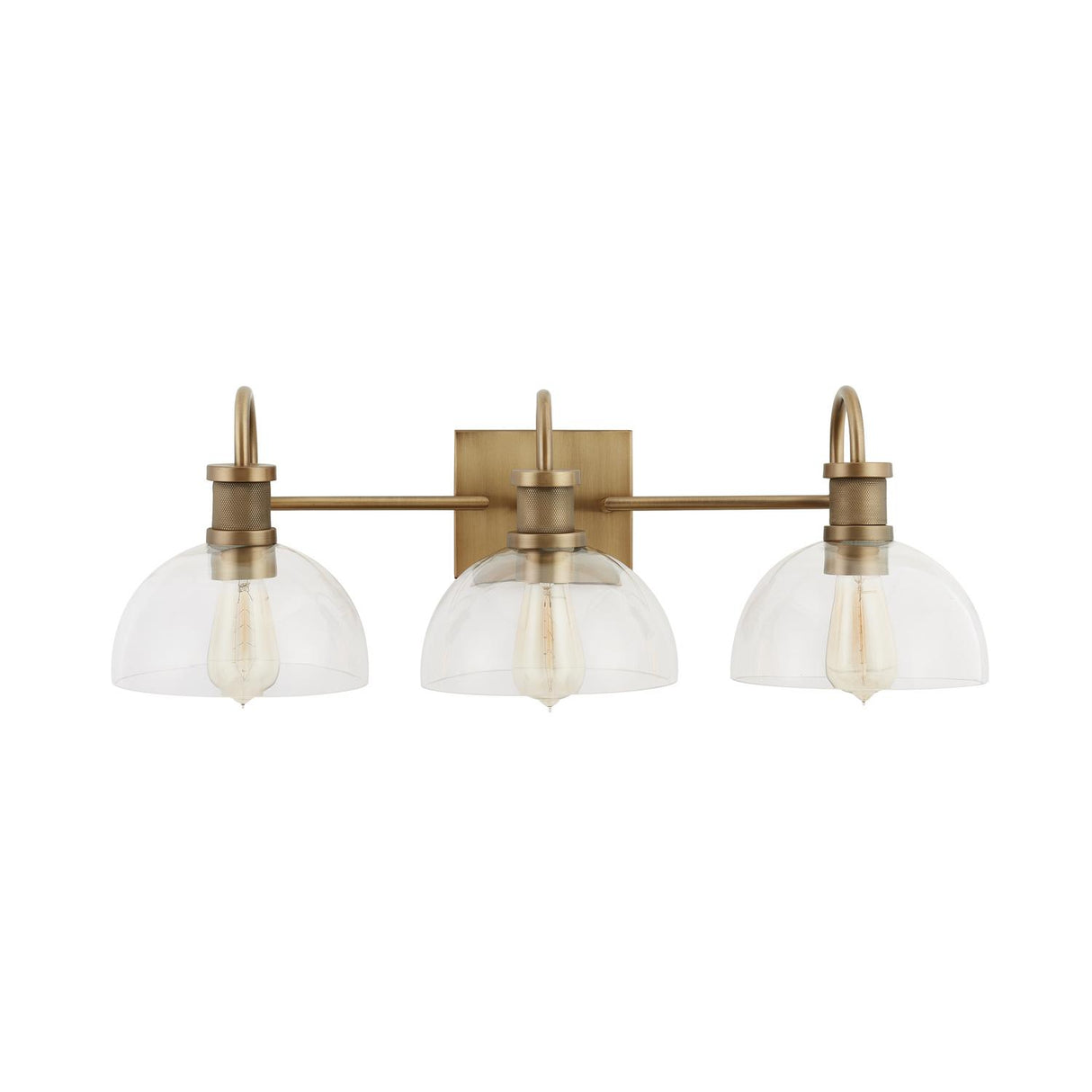 Capital Lighting 139133AD-497 Cassidy 3 Light Vanity Aged Brass