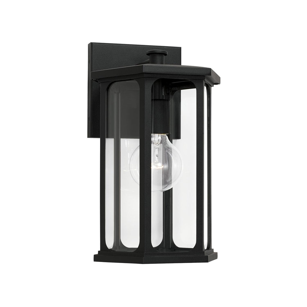 Capital Lighting 946611BK Walton 1 Light Outdoor Wall Lantern Black