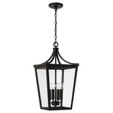 Capital Lighting 947942BK Adair 4 Light Outdoor Hanging Lantern Black