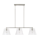 Capital Lighting 846931BN Baker 3 Light Island Brushed Nickel