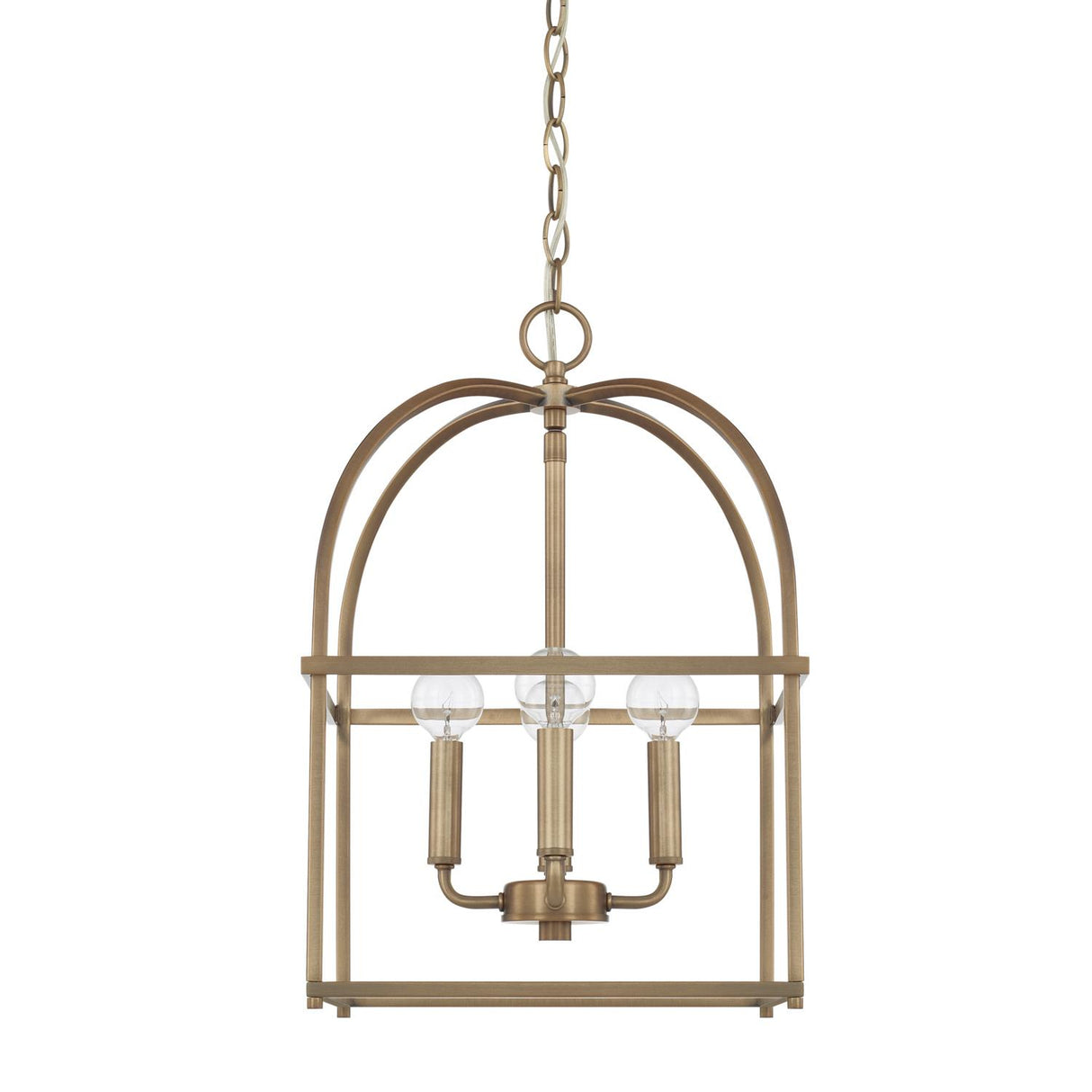 Capital Lighting 527542AD Aubrey 4 Light Foyer Aged Brass