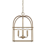 Capital Lighting 527542AD Aubrey 4 Light Foyer Aged Brass