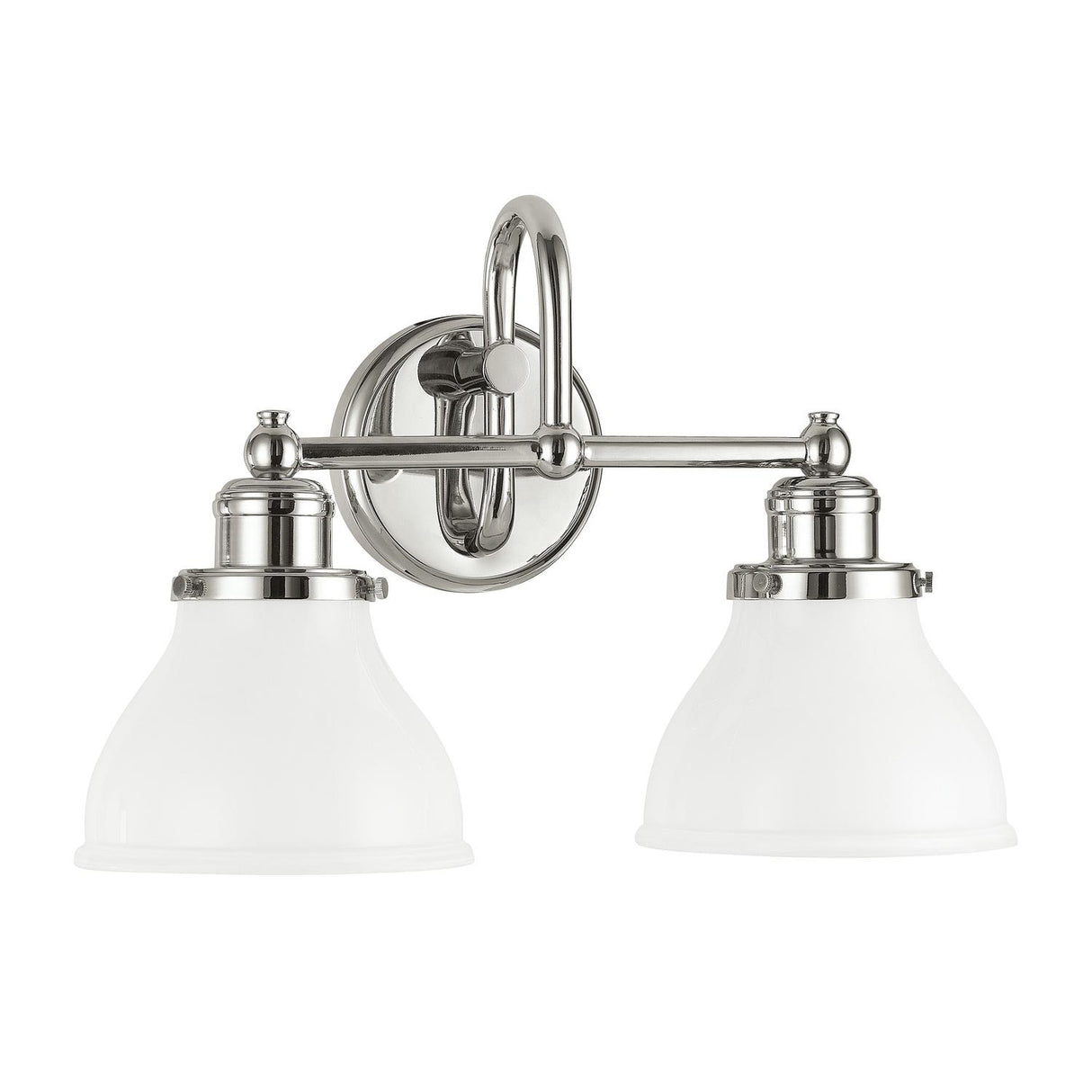 Capital Lighting 8302PN-128 Baxter 2 Light Vanity Polished Nickel